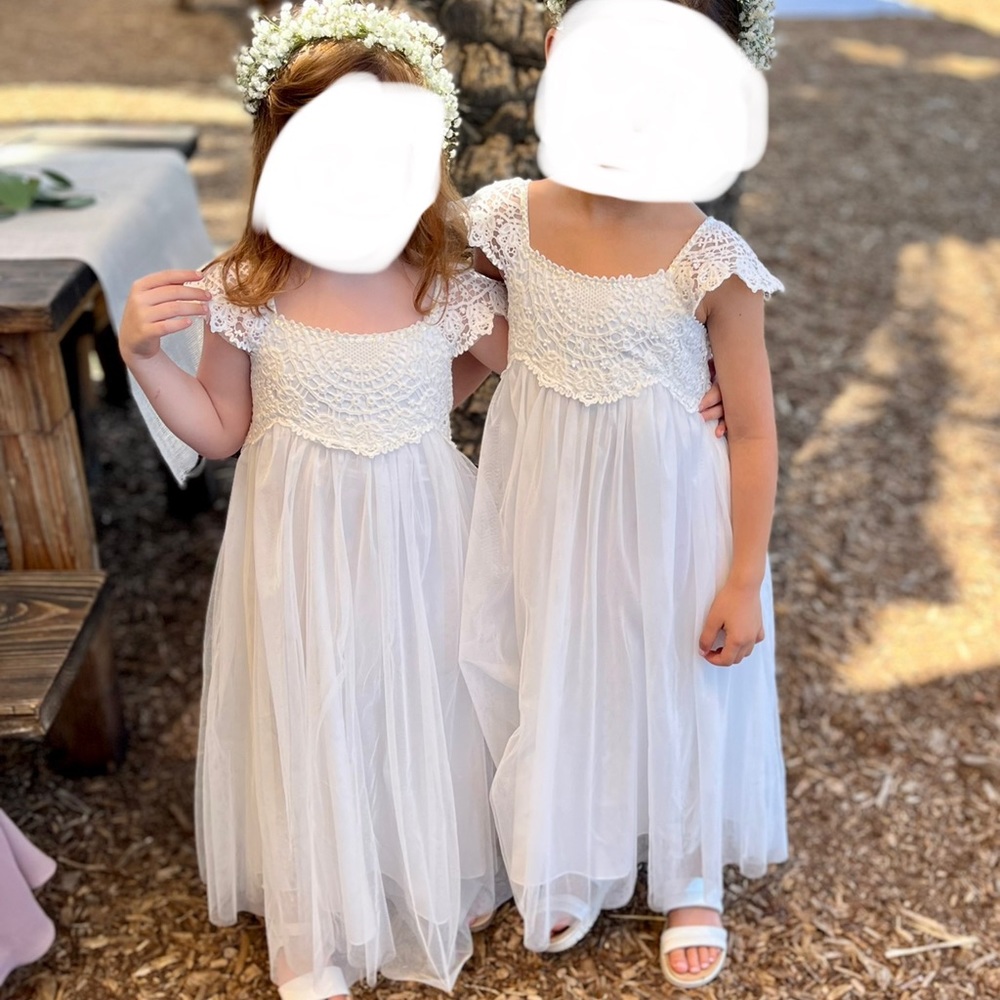 Lace and tulle dress